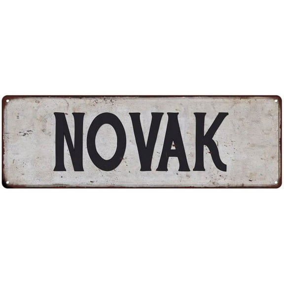 NOVAK Vintage Look Rustic Chic Metal Sign 6x18 106180036348