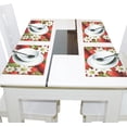 thumbnail image 4 of Strawberry with Flowers 4 PCs Placemats Set Linen Non-Slip Table Mat Rectangular Washable for Dining Kitchen Party 12"x18", 4 of 8