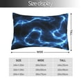 thumbnail image 4 of Disketp Pillow Covers Blue Lightning Pattern Throw Pillow Case Cushion Covers,Cushion For Bedroom,Couch,Home-14"X20", 4 of 9