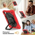 thumbnail image 5 of Elehold Case for iPad Air 11 Inch Case 2024 (6th Generation),Sturdy Heavy Duty Shockproof Protective Case with Rotating Handle Grip Stand, Shoulder Strap for iPad Air 11-inch M2 (2024),Red + Black, 5 of 8