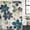 DarkSlateGray, variant on Teal Green Leaves Shower Curtain Set - Small 36" x 72" Washable Bathtub Curtain with 12 Hooks, Vintage Shabby Botanical Waterproof Fabric Stall Shower Curtains for Bathroom/Bathtub Décor