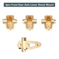 thumbnail image 3 of TFixol Brass Front Rear Axle Lower Shock Mount Axle Mount Set Suspension Links Stand Compatible with TRAXXAS TRX-4 82056-4 G500 RC Car 4 PCS, 3 of 6