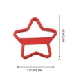 thumbnail image 3 of Christmas Star Cookie Cutters, Stainless Steel Christmas Cookie Cutter, Red Winter Holiday Biscuit Mold for Baking, 3 of 5
