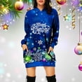 thumbnail image 2 of Vestidos de Navidad Para Mujer Moda Casual Manga Corta Cuello Redondo Sólido Ahueca Hacia Fuera Maxi Vestido Largo Suelto Odeerbi ODB198811, 2 of 5