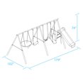 thumbnail image 4 of XDP Recreation Surf N Swing 5 Station Outdoor Swing and Play Set with Slide, 4 of 12