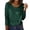 Green, variant on Women's Sequin Tops Long Sleeve, Sparkly Glitter Crewneck Shirt, Casual Party Blouse, Comfortable Sparkly T-Shirt, Sparkly Party Top for Women, New Year's Eve Outfit Black L