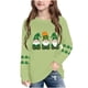 thumbnail image 1 of Blusas y camisas de manga larga con cuello redondo, moda del Día de San Patricio, blusa informal con estampado bonito de manga larga para niños y niñas., 1 of 5