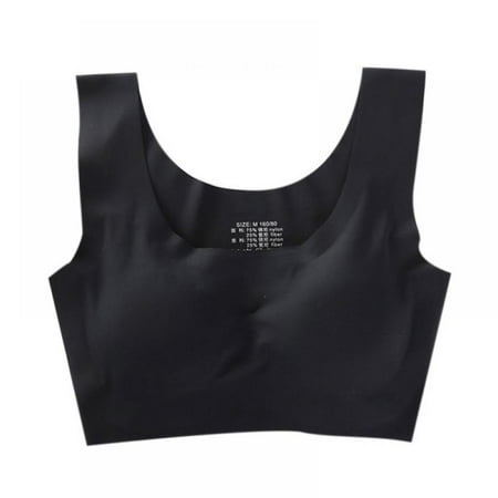 

Women s Seamless Invisibles Underwear Comfort Round Neck Bralette Sports Thin Bra