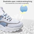 thumbnail image 5 of YOUYEDIAN Womens Orthopedic Shoes Arch Support Running Shoes Wide Slip on Non Slip Server Shoes Knitted Mesh Stretch Comfortable 2026 Orthopedic Shoes (Blue), 5 of 5