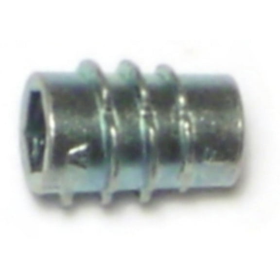 #8-32 x 5/16" Zinc Alloy Coarse Thread Hex Drive Wood Inserts WIS-019