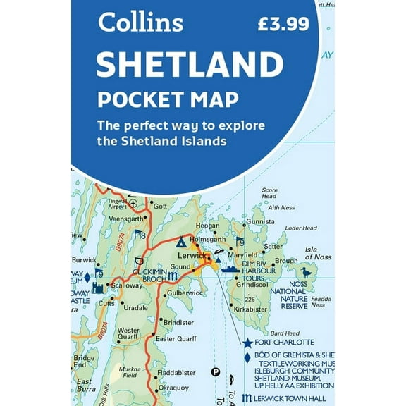 Shetland Pocket Map: The Perfect Way to Explore the Shetland Islands, (Paperback)