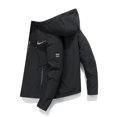 thumbnail image 5 of Chaqueta con capucha para hombre, abrigo de algodón a prueba de viento con cremallera, parka gruesa y cálida, estilo informal, novedad de invierno, 2024, 5 of 5