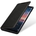 thumbnail image 1 of StilGut Case Compatible with Nokia 8 Sirocco Leather Book Type Flip Cover, Folio Case, Black, 1 of 5