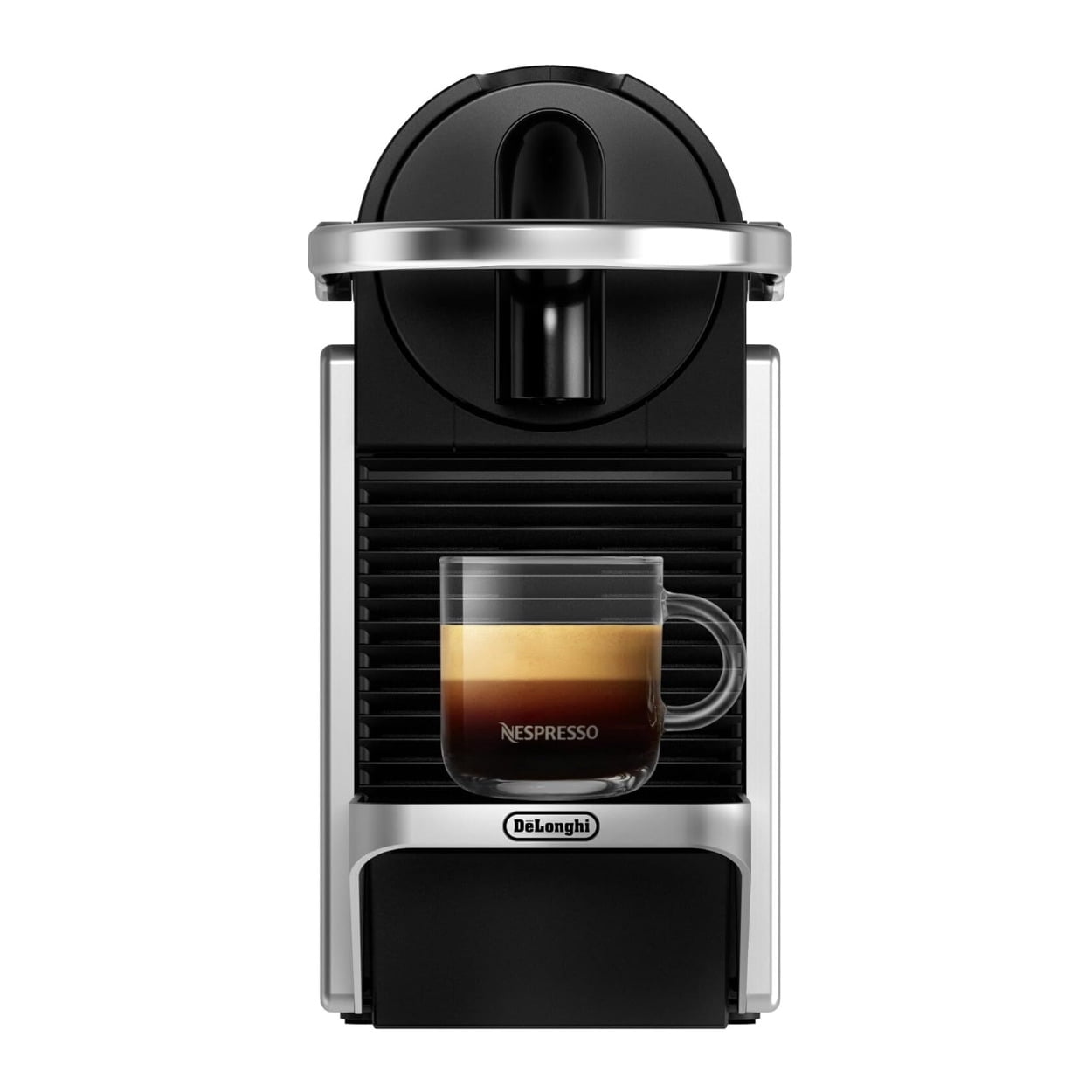 De'Longhi Nespresso Pixie Fully Automatic Espresso Machine 1L 1260W with 19 Bar Pressure and Rapid Heat Up System (Silver)