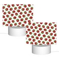 thumbnail image 2 of Kdxio Hand Drawn Strawberry Rectangular Acrylic Night Light Acrylic Sleep Night Light Friend Gifts for Birthday Gifts for Women Teens Boys Girls, 2 of 9