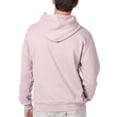 thumbnail image 4 of Hanes Ultimate Cotton Men's Fleece Pullover Hoodie, Warm Cozy Hooded Sweatshirt, Pale Pink, L, 4 of 6