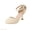 Beige, variant on Big Kids Girls Dress Shoes Pumps High Heels High School Prom Shoes Sandals Bownet Shoes Summer Flat Sandals,Sizes 13.5 Big Kid(8-9 Years)