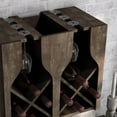 thumbnail image 5 of Aniya 8-Bottle Wood Wine Rack, Reclaimed Oak, 5 of 9