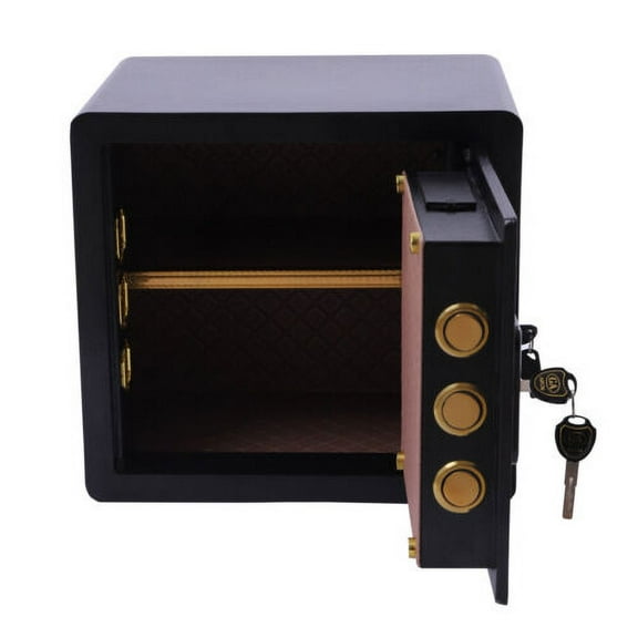 Money Safe Box 1.4 cu.ft Digital Cabinet Office Home Security Box with Key Lock
