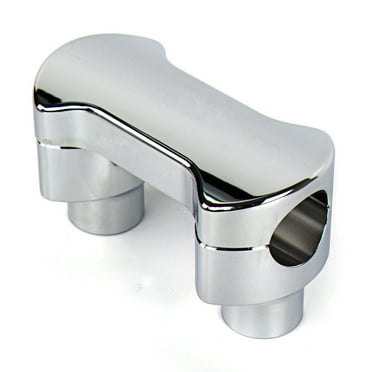 HTTMT- HBS010- Replacement of 2in / 2" Tall 1.25" Mount Chrome Hefty Handlebar Riser/Top Clamp Kit Harley