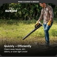 thumbnail image 3 of Sun Joe 24V Jet Leaf Blower Cordless Compact Turbine with Battery, Black, 24V-TB-LTE, 3 of 11