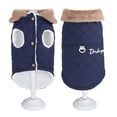 thumbnail image 3 of Didog Warm Fleece Padded Lined Dog Coat Collar Waterproof Winter Puppy Jacket Vest Clothes Apparel, 3 of 9