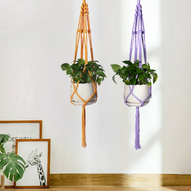 Macrame Plant Hanger Kit - Make Your Own Diy Knotted Plant Holder With This  Boho Chic Craft Kit The Perfect Creative Gift Idea - Yahoo Shopping