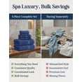 thumbnail image 6 of LANE LINEN Everyday Essential 6 Pc Towel Set - 100% Cotton, Apartment & Dorm Ready, Quick-Drying Comfort - Navy, 6 of 8