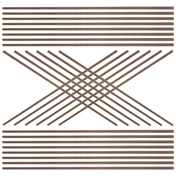 NICEXMAS 100pcs Fragrance Diffuser Sticks Rattan Brown Natural Fiber for Office