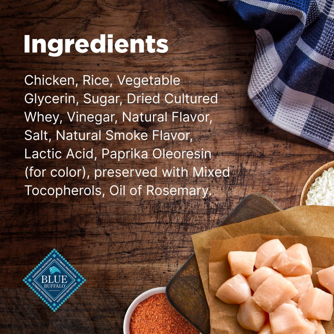 Blue Buffalo Nudges Jerky Cuts Dog Treats, Made in the USA with Natural Ingredients, Chicken, 5-oz. Bag