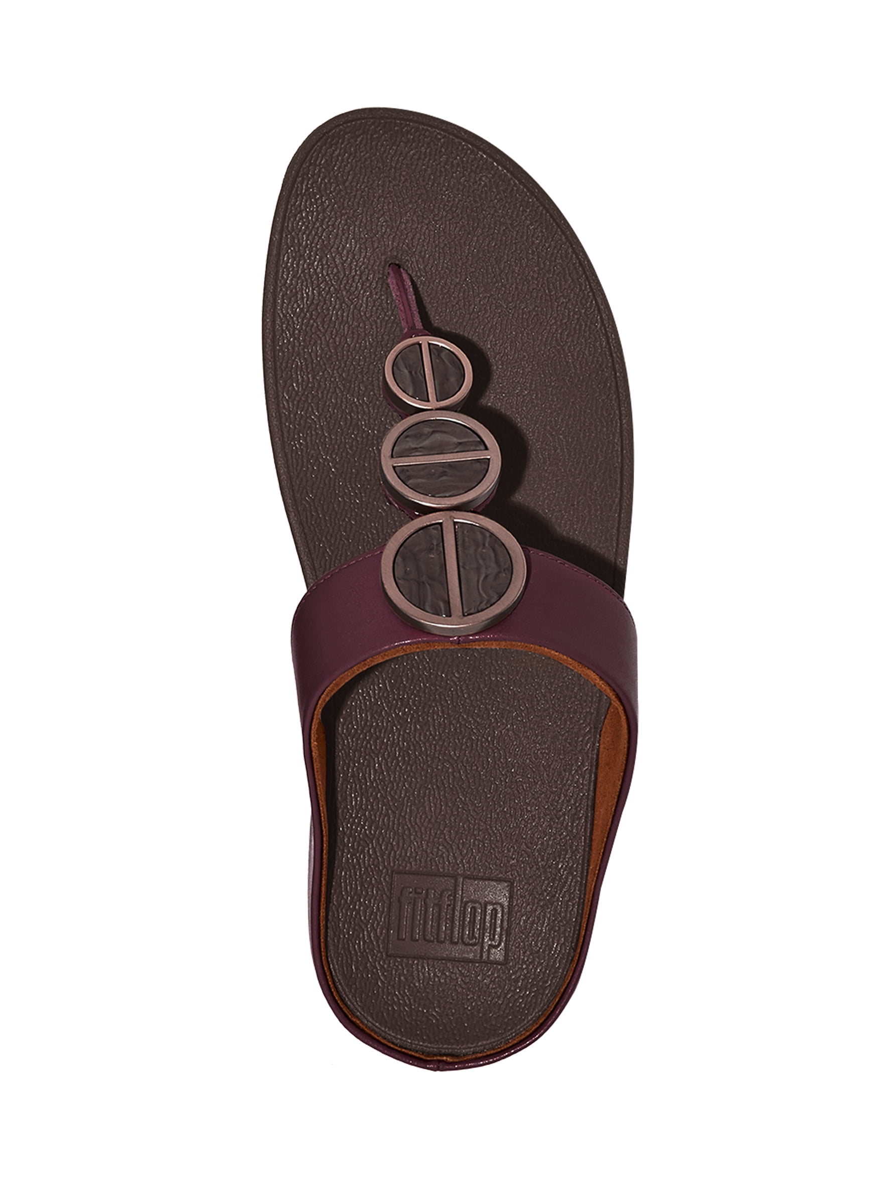 Fitflop Women's Halo Metallic-Trim Toe-Post Sandals