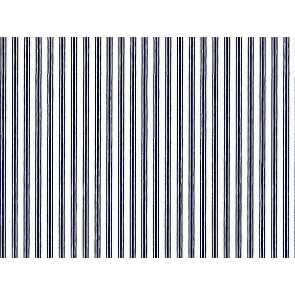 Pack of 1, Blue Ticking Stripe 26" x 417' Half Ream Roll Gift Wrap for Holiday, Party, Kids' Birthday, Wedding & Special Occasion Packaging