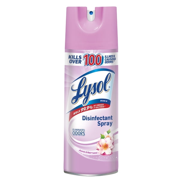 Lysol Disinfectant Spray Jasmine Rain 12 5oz Walmart Walmart