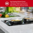 thumbnail image 2 of London Sunshine Double Induction Cooktop Countertop Built-in Vertical Dual Burner,Double Burners Hot Plate Electric Countertop with Sensor Touch,ETL Certified 120V, hared 1800W, 2 of 8