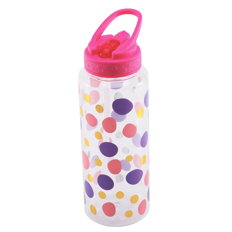 Home Tune Cute Water Bottle with Straw, BPA FREE Tritan &Leak Proof & Carry  Handle & Pretty Design, 32oz/950ml (Colorful)