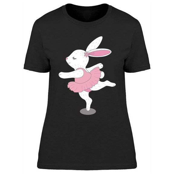 Lovely Bunny Ballerina  T-Shirt Women -Image by Shutterstock, Female Medium