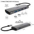 thumbnail image 4 of Dual HDMI Laptop Docking Station Dual Monitor, Universal USB C Dock Triple Display Adapter for MacBook Pro Air, Windows Type C Laptops, 4 of 5