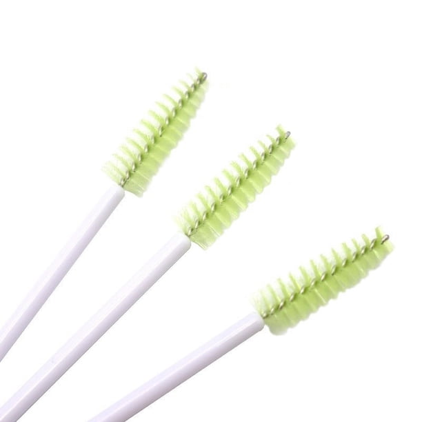 Mini cepillo de nailon desechable, portátil, de color, para pestañas, en espiral, para cejas, cepillo de pestañas, peine de maquillaje