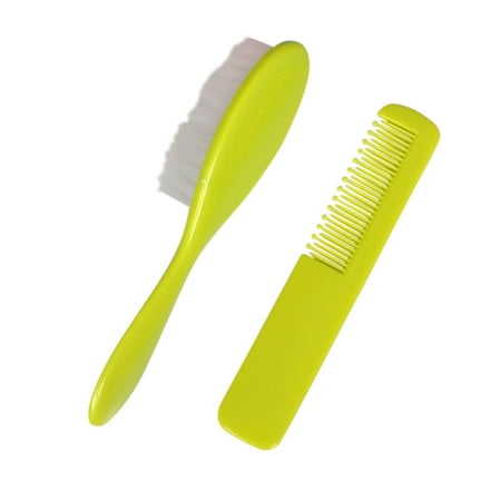 1 Set Baby Comb Brush Nursing Supplies Bathing Washing Hair Bristle Round Tip Safe Head