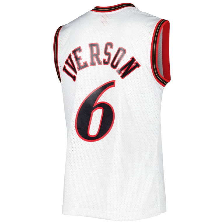 Men's Mitchell & Ness Allen Iverson White Philadelphia 76ers 2002