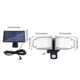 thumbnail image 3 of Fiudx Aplique Solar de Pared con Sensor de Movimiento para Exteriores, Cabezales Led Dobles Ajustables, Iluminación Gran Angular, Control Remoto, Fácil Instalación, 16 W, 300 Lm, Tamaño: 21,4 X 17,7, 3 of 6