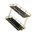 thumbnail image 1 of kurtrusly Storage Rack Multi-layer Storage Box Perfume Jewellery Container Basket S Double Layer Black 1Set, 1 of 6