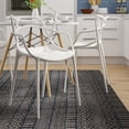 thumbnail image 3 of Aron Living Monte 18" Mid-Century Plastic Dining Chair in Clear, 3 of 3