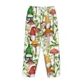 thumbnail image 5 of Kll Womens Mushrooms Gnomes Print Pajama Pants Soft Pajama Bottoms For Women Cozy Lounge Pants, 5 of 9