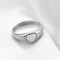 thumbnail image 4 of Finger Ring Electroplating Geometric Charming Bright Luster Wear-Resistant Decoration Colorfast Women Personalized Heart Ring Valentines Gift-A,US 10, 4 of 8