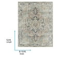 thumbnail image 6 of Livabliss Washable Rugs for Living Room, 9x12 Kemer Traditional Seafoam Area Rug, Bedroom Dining Room Home Decor Stain Resistant Carpet (8'10" x 12'), 6 of 8