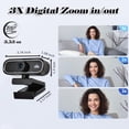 thumbnail image 4 of RONY Caméra Web 2K avec Mise au Point Automatique et Micro à Réduction de Bruit : Caméra PC Plug & Play pour Windows 11/10/8/7, Vista/7/8/10, Mac, Android, Linux, 4 of 10
