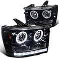 thumbnail image 1 of Spec-D Tuning 2LHP-SIE07G-TM 2007-2013 GMC Sierra Projector Headlight - Glossy Black, 1 of 5