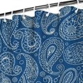 thumbnail image 4 of Extra Long Boho Shower Curtain 72x84 Inches - Vintage Floral & Tropical Leaves Pattern, Waterproof Bohemian Bathroom Decor with 12 Hooks, Tribal Rustic Style, 4 of 5