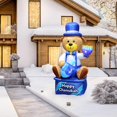 thumbnail image 3 of Oso Inflable de Hanukkah de 2.4 metros con Luces LED de Zion Judaica, 3 of 5